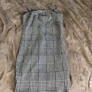 Houndstooth mini dress